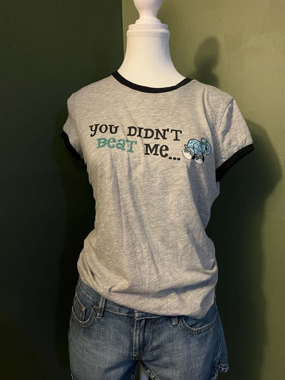 Self Esteem Graphic Ringer T-Shirt Size Large